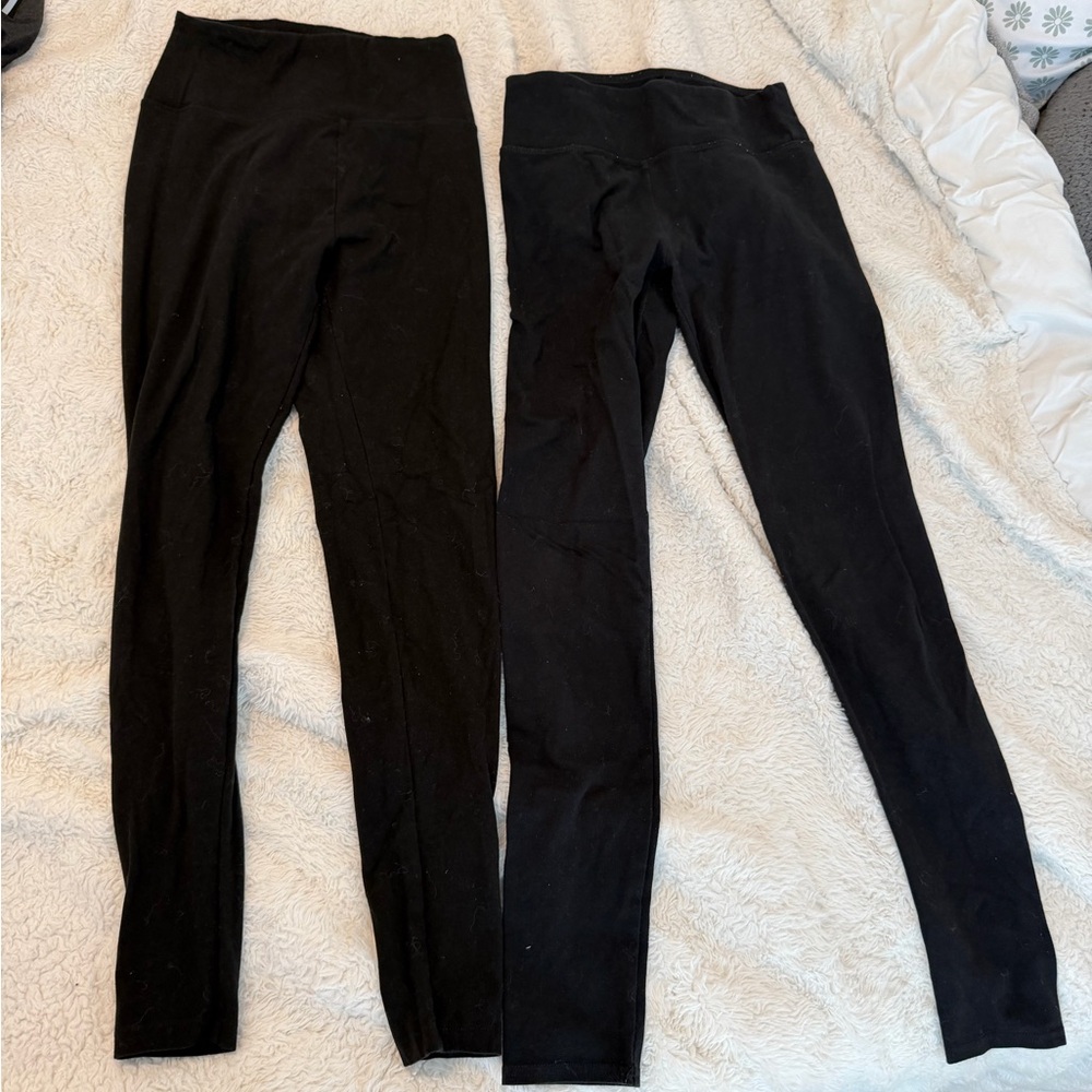 Black High-Waisted Aerie Leggings